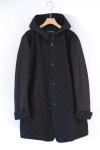 black embroidery coat